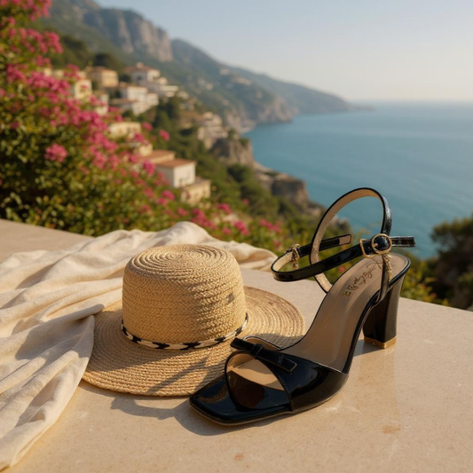 Noir Élégance Black Sandals