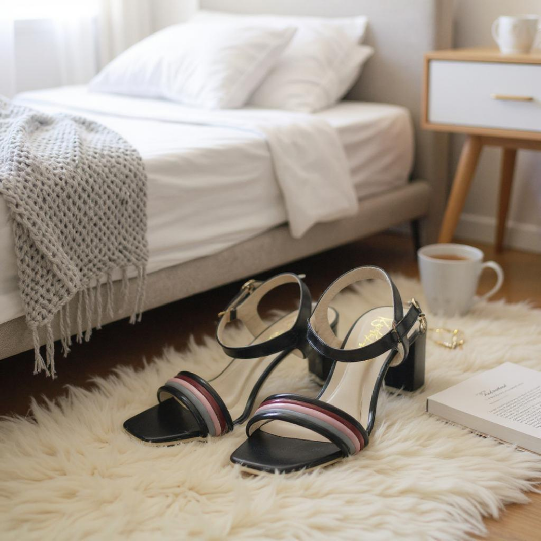 Solaris Noir Bold Black Sandal