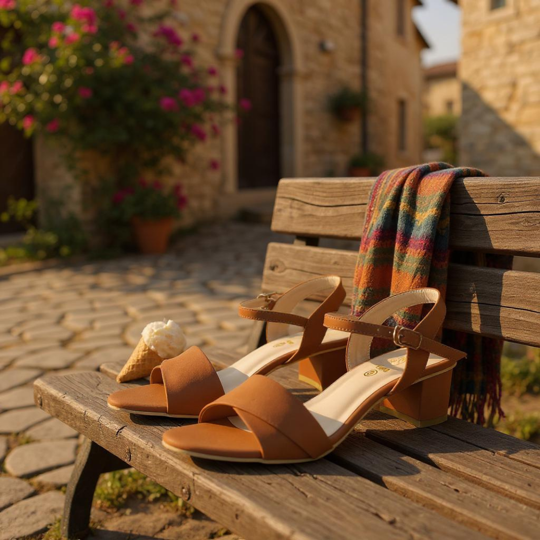 Mist & Glow Grey Summer Sandals