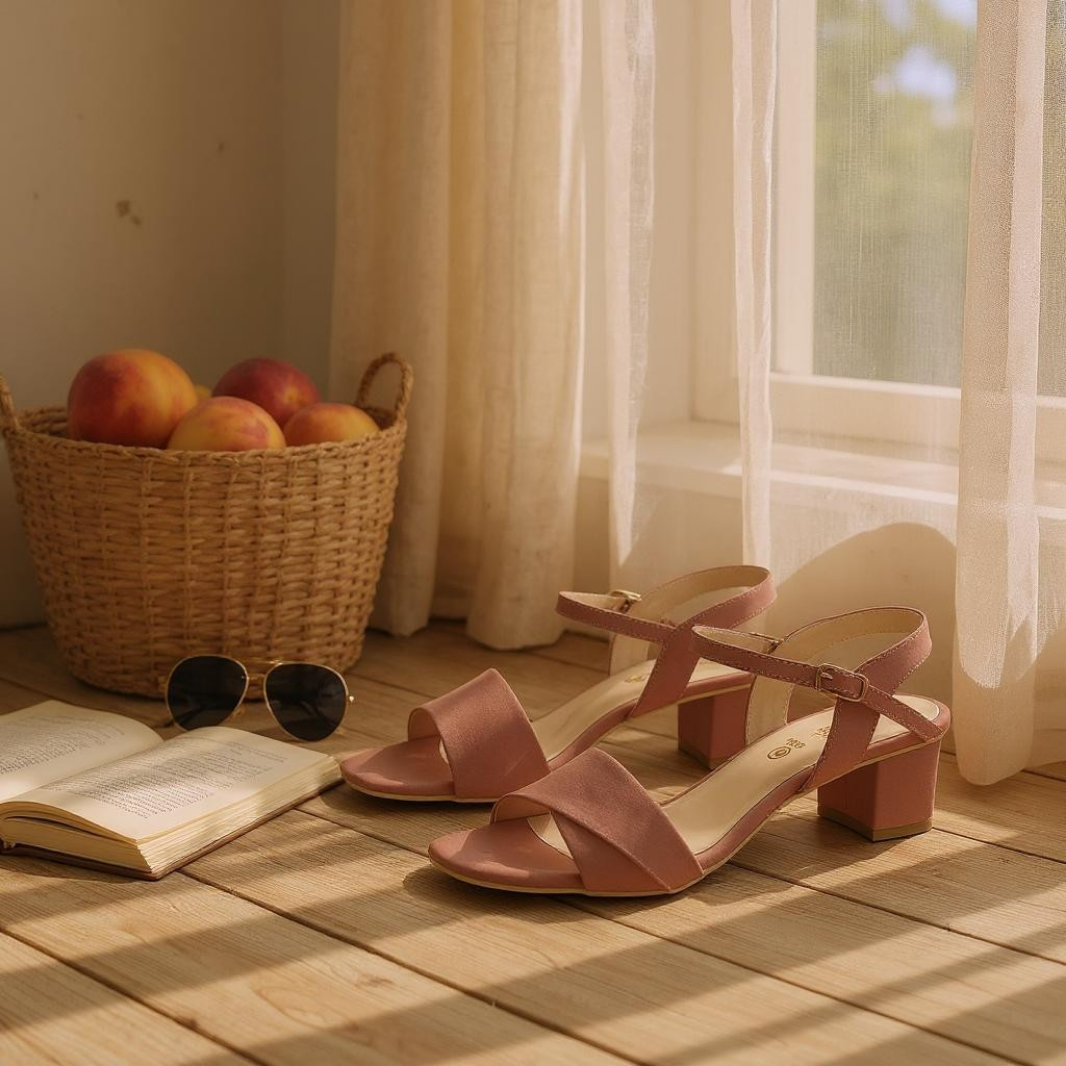 Mist & Glow Grey Summer Sandals